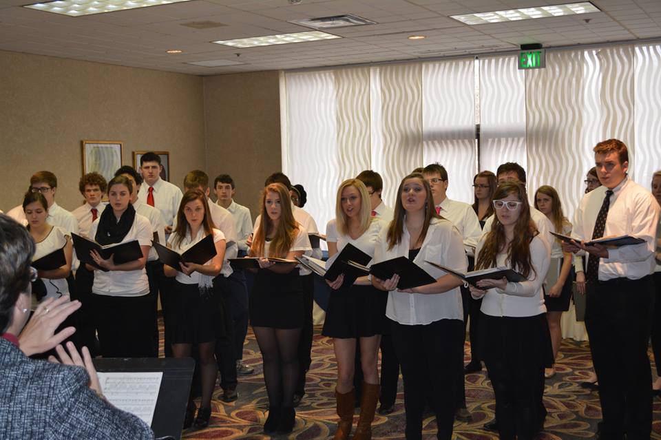 East High Madrigals directed by Judy Harriman-Carlson  at Radisson Hotel Corning